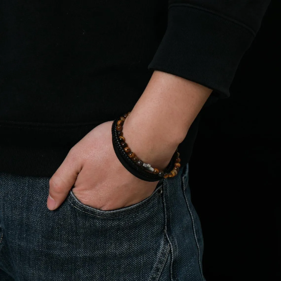 Redskins Bracelet Homme Bijoux - 285825 Cuir Marron | Homme Bracelet