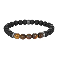 Redskins Bracelet Homme Bijoux - 285816 Pierre Noir | Homme Bracelet