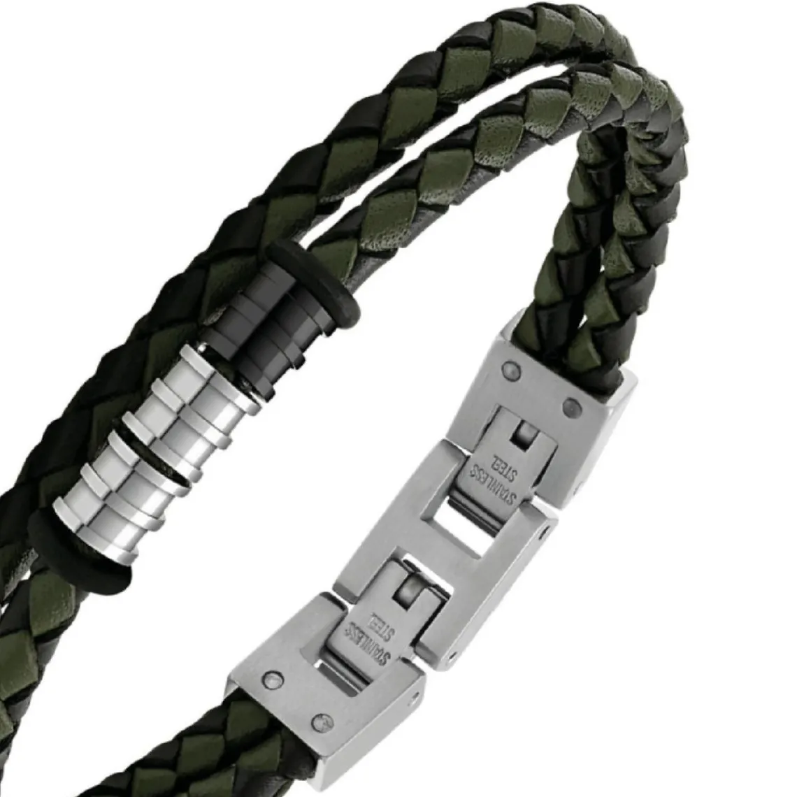 Rochet Bracelet Homme HB8045 Gentleman - Noir/ Kaki | Homme Bracelet
