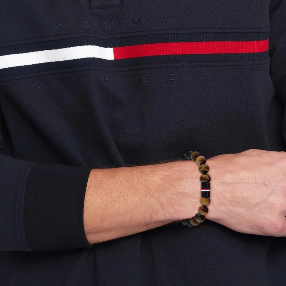 Tommy Hilfiger Bijoux Bracelet Homme Tommy Hilfiger Jameson - 2790631 Acier Noir, Marron | Homme Bracelet