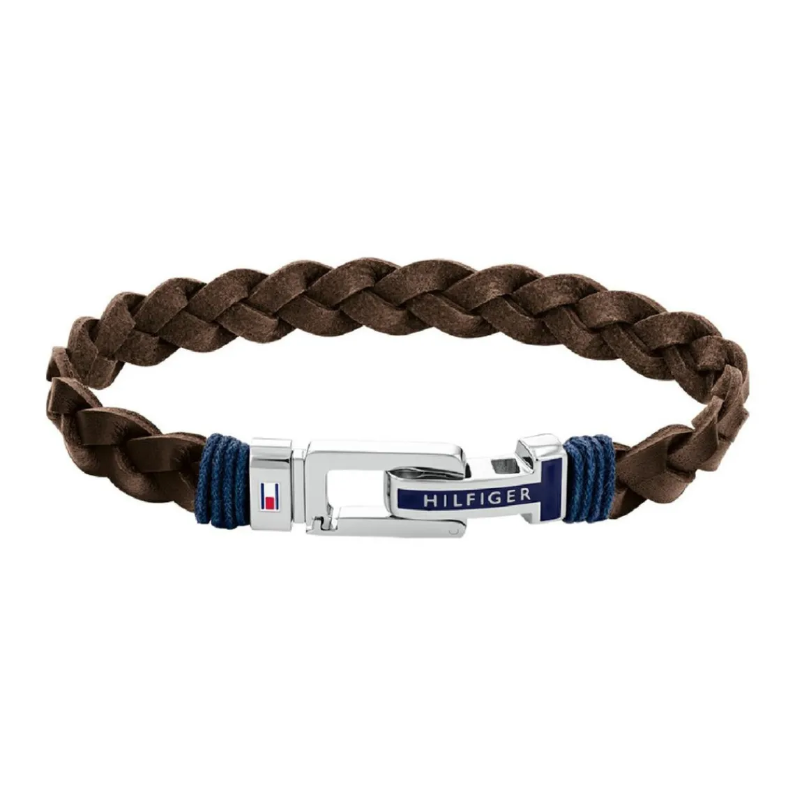Tommy Hilfiger Bijoux Bracelet HommeTommy Hilfiger Casual Core 2790309S - Cuir, Acier Marron, Bleu | Homme Bracelet