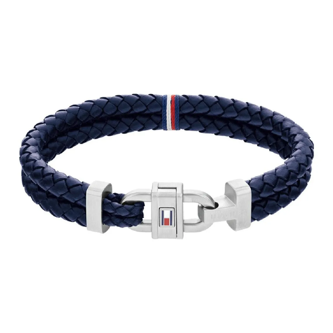 Tommy Hilfiger Bijoux Bracelet HommeTommy Hilfiger Carabiner 2790362S - Cuir, Acier Bleu | Homme Bracelet