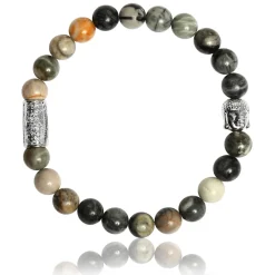 Lauren Steven Bracelet Design ML052 - Bracelet En Pierre Naturelle Pierre Picasso Homme | Homme Bracelet