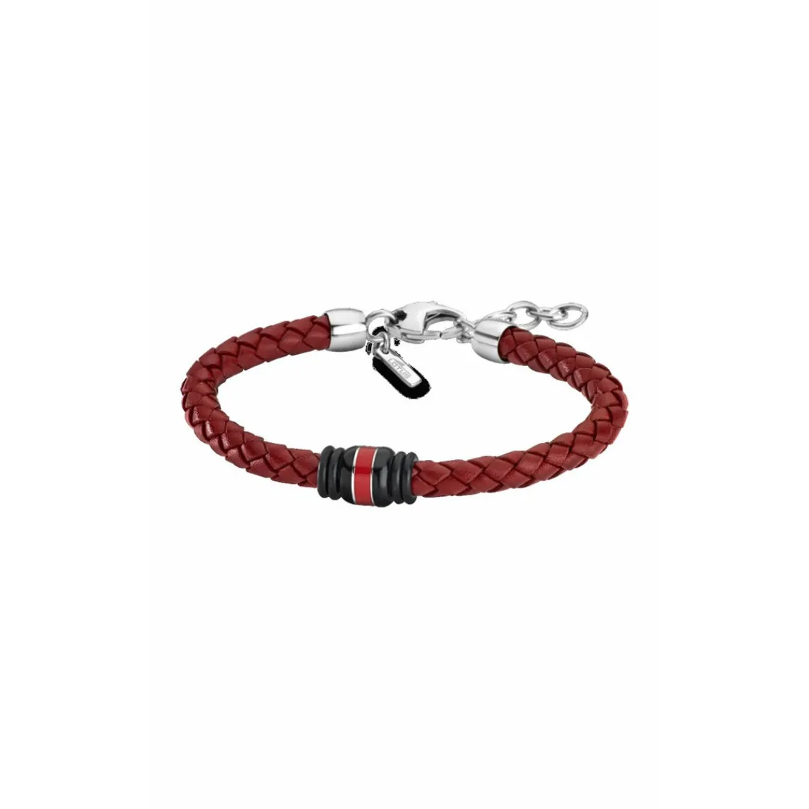 Lotus Style Bijoux Bracelet Lotus Style LS1814-2-2 - Bracelet Urban Man Tressé Rouge Homme | Homme Bracelet