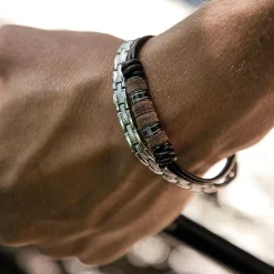 Rochet Bracelet Marron Homme - SHAMAN | Homme Bracelet