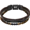 Rochet Bracelet Marron Homme Multi-rangs - YALE | Homme Bracelet