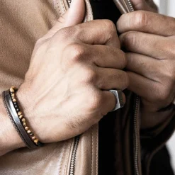 Rochet Bracelet Marron Homme Multi-rangs - YALE | Homme Bracelet