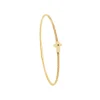 Torrence Bijoux Bracelet acier doré motif croix avec diamant noir 1 mm | Femme Bracelet