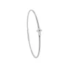 Torrence Bijoux Bracelet acier motif croix avec diamant noir 1 mm | Femme Bracelet
