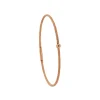 Torrence Bijoux Bracelet acier rose motif rond avec diamant noir 1 mm | Femme Bracelet