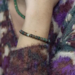 Sloya Bracelet Blima en pierres Agate Indienne | Femme Bracelet
