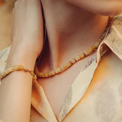 Sloya Bracelet Blima en pierres Jade jaune | Femme Bracelet