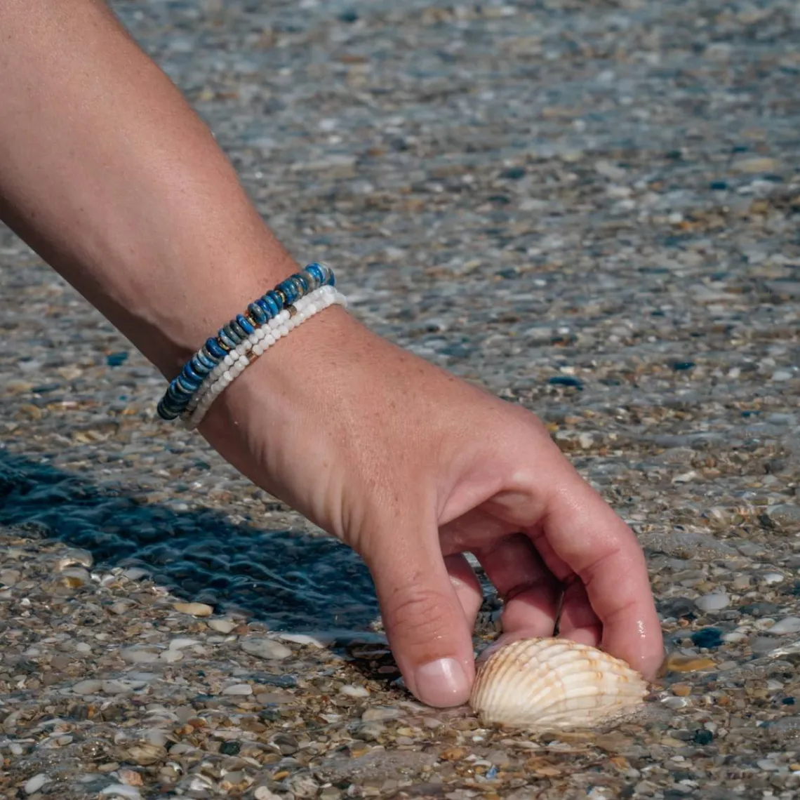 Sloya Bracelet Blima en pierres Lapis-lazuli | Femme Bracelet