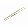 Clyda Bijoux Bracelet Boheme Acier Doré Multi Chaines 16+3 cm Et Résine | Femme Bracelet