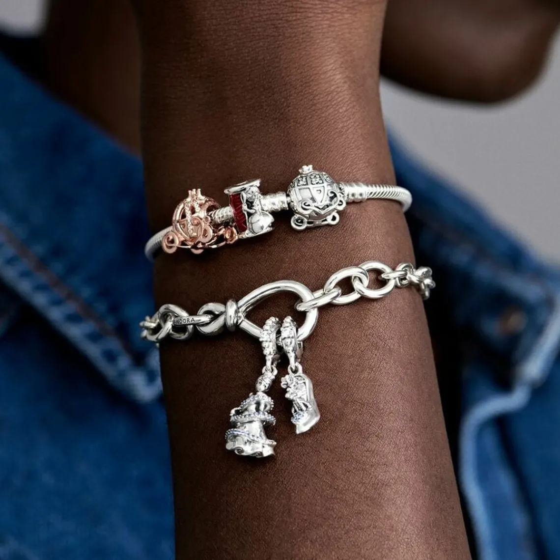 Pandora Bracelet Cendrillon Fermoir Carrosse Citrouille Disney x | Femme Bracelet