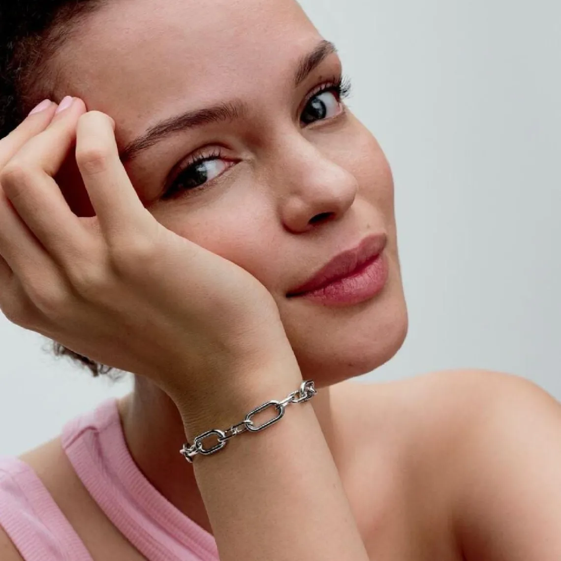 Pandora Bracelet Chaîne à Cinq Links Ouvrables ME | Femme Bracelet