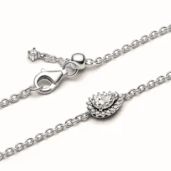 Pandora Bracelet Chaîne Halo Poire Scintillant | Femme Bracelet