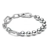 Pandora Bracelet Chaîne Sphère Métallique et Link Argent ME | Femme Bracelet