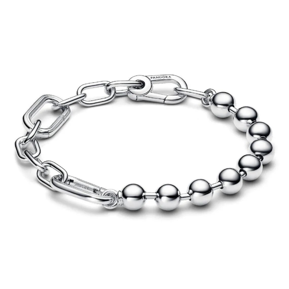 Pandora Bracelet Chaîne Sphère Métallique et Link Argent ME | Femme Bracelet