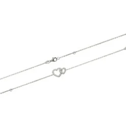 Maison de la Bijouterie Bracelet Coeur femme argent rhodié blanc micro serti - VWZ6V6ZV | Femme Bracelet