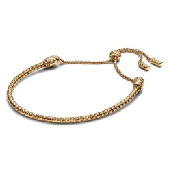 Pandora Bracelet Coulissant Chaîne Cloutée Doré | Femme Bracelet