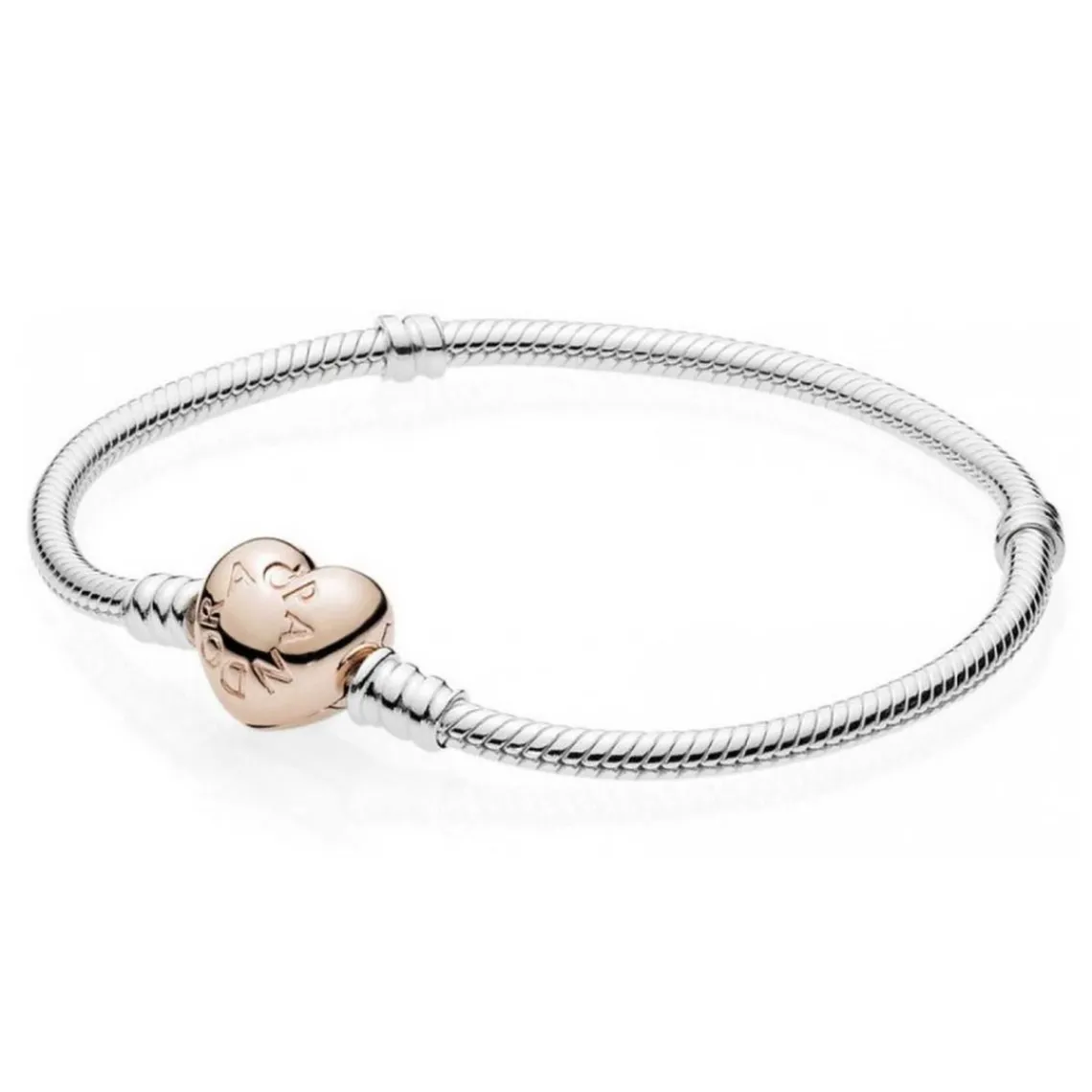 Pandora Bracelet Cœur & Maille Serpent Moments | Femme Bracelet