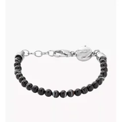 Diesel Bijoux Bracelet Diesel DX0848040 - Bracelet Tresse Cuir Noir Homme | Homme Bracelet