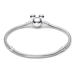 Pandora Bracelet Disney Maille Serpent Fermoir Mickey Moments | Femme Bracelet