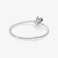 Pandora Bracelet Disney x Maille Serpent Fermoir Disney Moments Pavé Minnie | Femme Bracelet