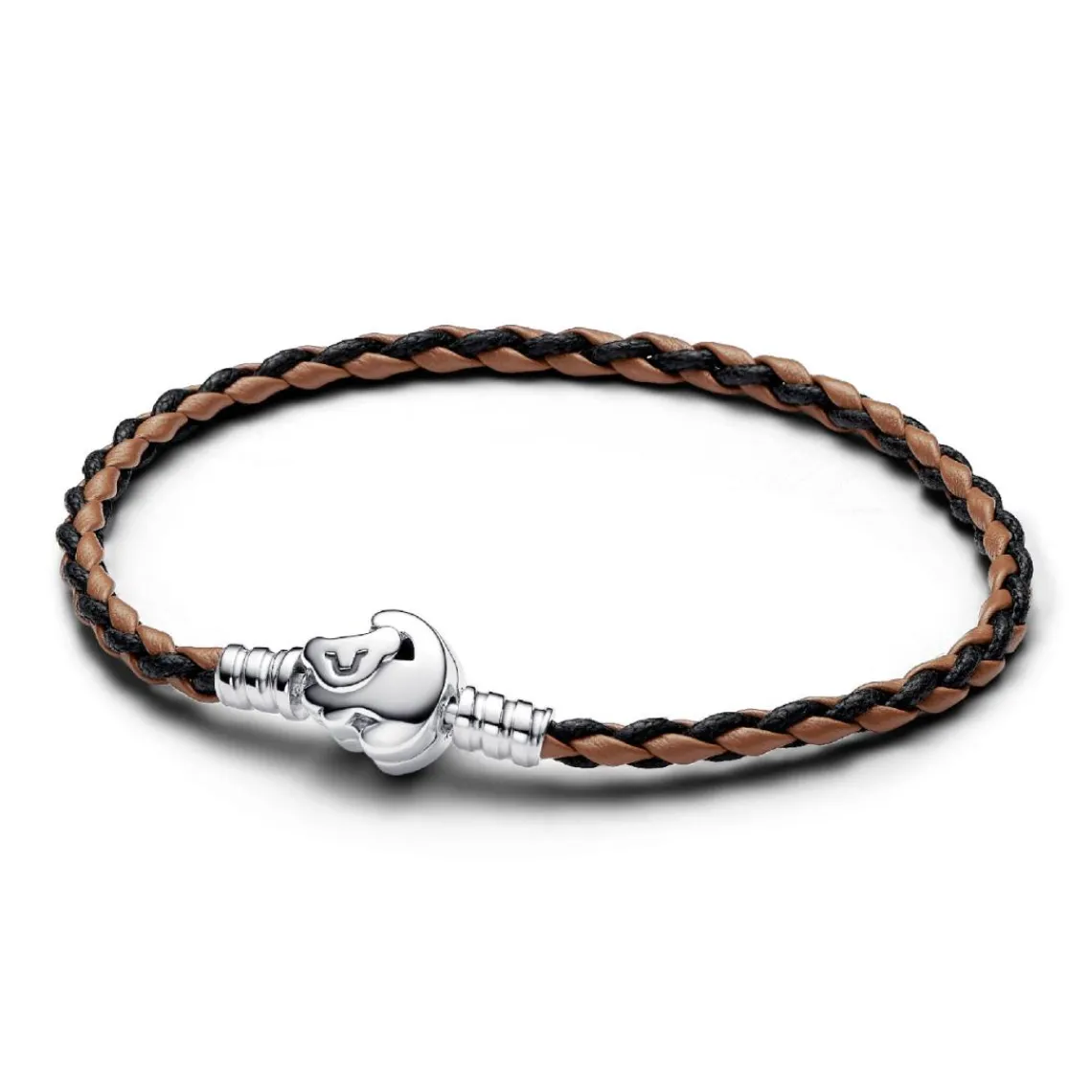 Pandora Bracelet en Cuir Tressé Disney Fermoir Le Roi Lion Moments | Femme Bracelet