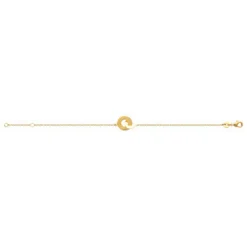 Maison de la Bijouterie Bracelet fantaisie double rond femme plaqué or UYZZ64ZV | Femme Bracelet