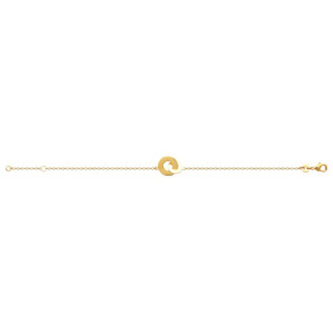 Maison de la Bijouterie Bracelet fantaisie double rond femme plaqué or UYZZ64ZV | Femme Bracelet