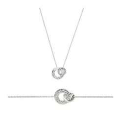 Maison de la Bijouterie Bracelet fantaisie double rond martelé Femme Argent WYZ63UZV | Femme Bracelet