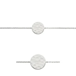 Maison de la Bijouterie Bracelet fantaisie rond martelé Femme Argent WYZ600ZV | Femme Bracelet
