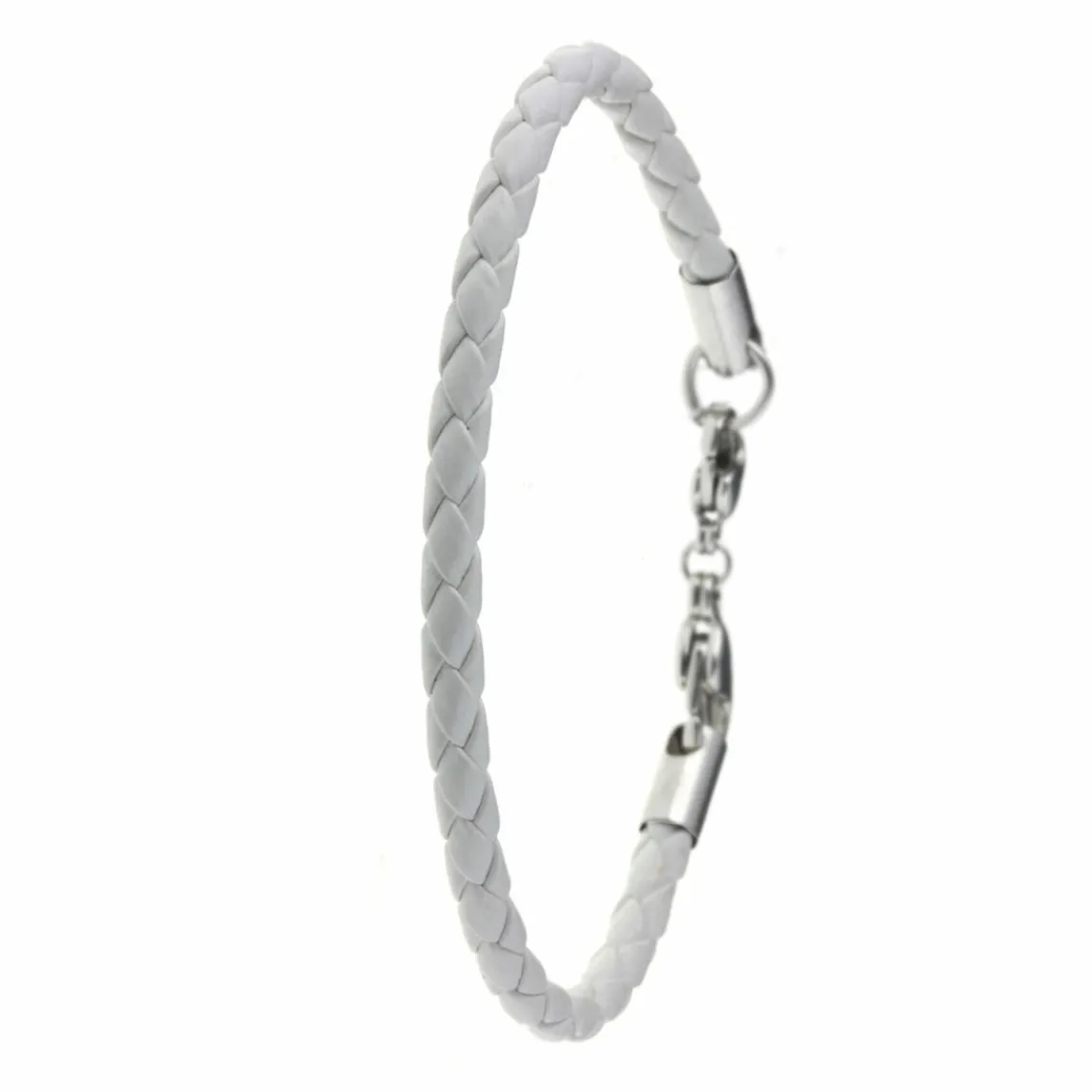 So Charm Bijoux Bracelet façon cuir blanc pour charms perles par SC Crystal SB064-BLANC | Femme Charms