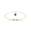 Maison de la Bijouterie Bracelet femme amethyste plaqué or UW403VZV | Femme Bracelet