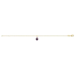 Maison de la Bijouterie Bracelet femme amethyste plaqué or UW403VZV | Femme Bracelet