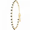 Angèle M Bijoux Bracelet Femme Angèle M B2502-NOIR - Métal Doré | Femme Bracelet