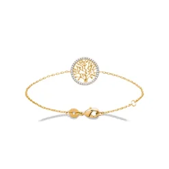 Maison de la Bijouterie Bracelet femme arbre de vie plaqué or UWZWY6ZV | Femme Bracelet
