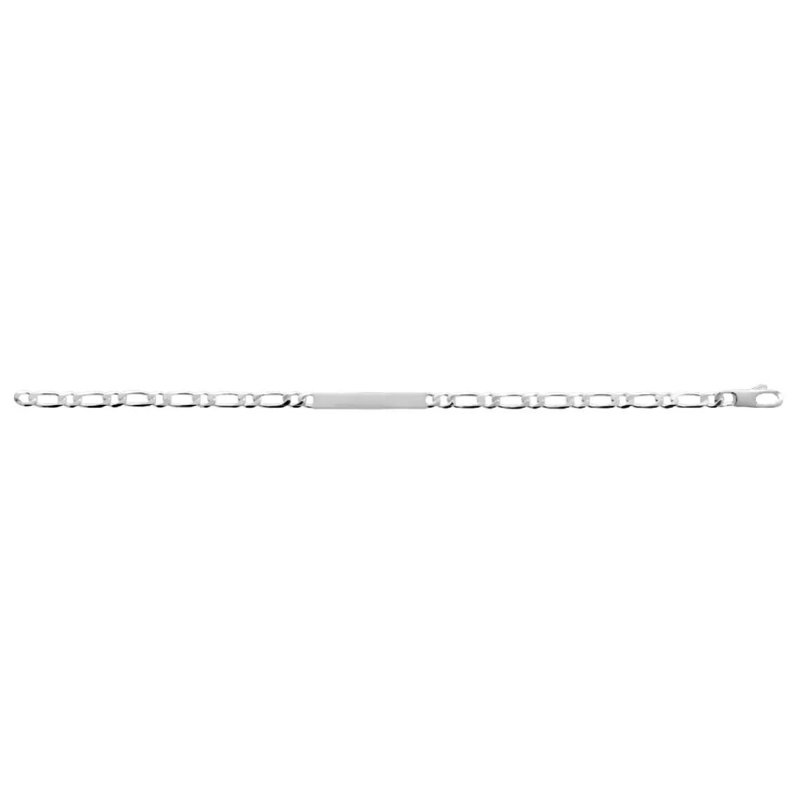 Maison de la Bijouterie Bracelet femme argent chainage figaro 1-1 4mm 56Z004ZV | Femme Bracelet