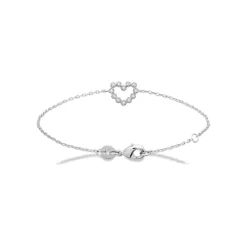 Maison de la Bijouterie Bracelet femme argent cœur oxyde de zirconium VW36Y4ZV | Femme Bracelet