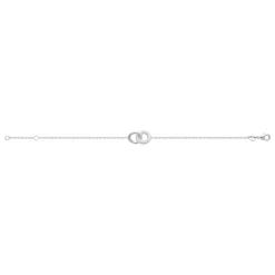 Maison de la Bijouterie Bracelet femme argent double anneau oxydes VW3VU0ZV | Femme Bracelet