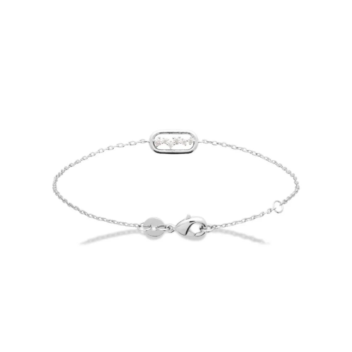 Maison de la Bijouterie Bracelet femme argent maillon ovale oxydes VW3V63ZV | Femme Bracelet