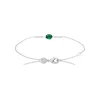 Maison de la Bijouterie Bracelet femme argent oxyde de zirconium verte VW3UWUZV | Femme Bracelet