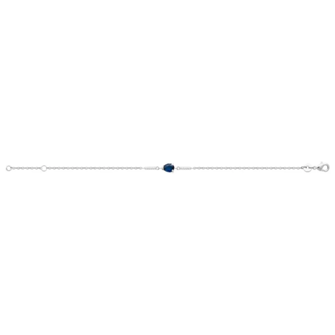 Maison de la Bijouterie Bracelet femme argent oxyde de zirconium bleue VW3UWVZV | Femme Bracelet