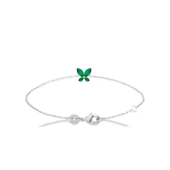 Maison de la Bijouterie Bracelet femme argent oxydes vertes VW3VV4ZV | Femme Bracelet
