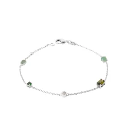 Maison de la Bijouterie Bracelet femme argent oxydes vertes VW3V4ZZV | Femme Bracelet