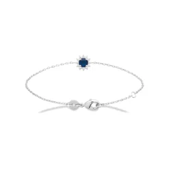 Maison de la Bijouterie Bracelet femme argent pierre bleue nuit VW3UW0ZV | Femme Bracelet