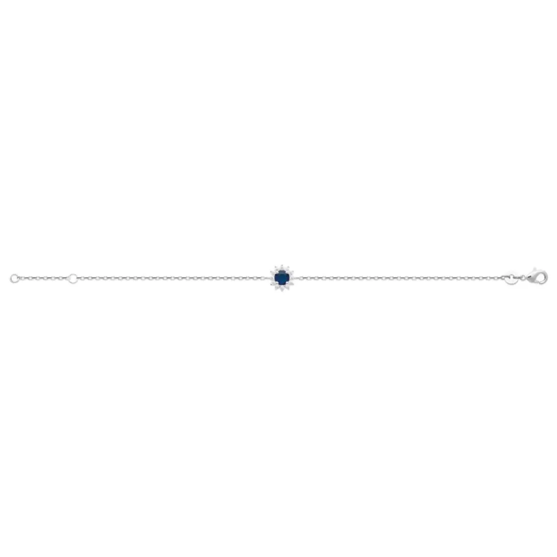 Maison de la Bijouterie Bracelet femme argent pierre bleue nuit VW3UW0ZV | Femme Bracelet