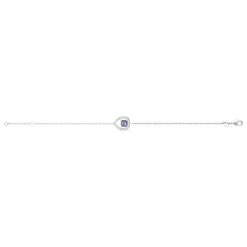 Maison de la Bijouterie Bracelet femme argent pierre violette VW3YWUZV | Femme Bracelet
